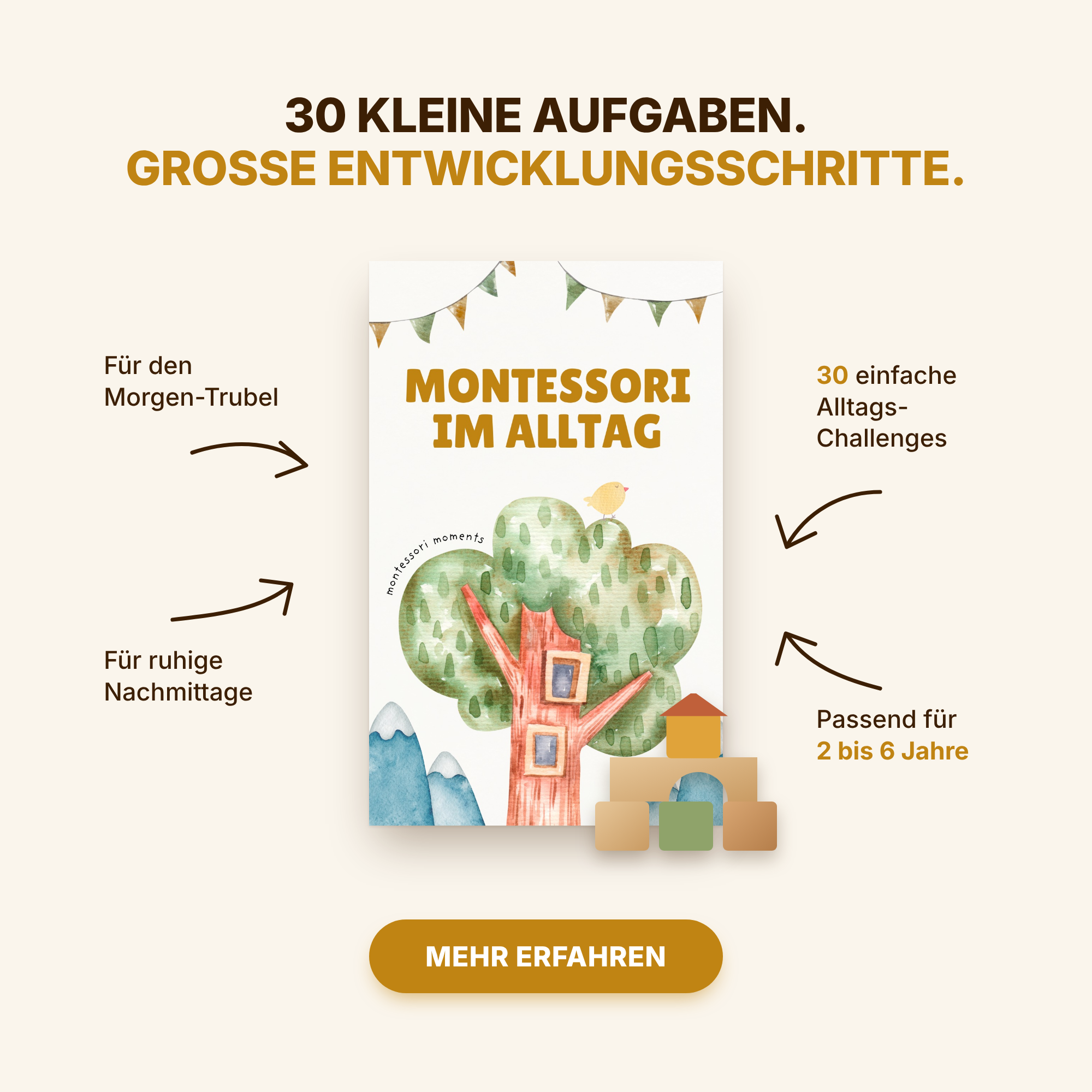 Niedrige Garderobe mit Kinderschuhen und Jacke im Flur