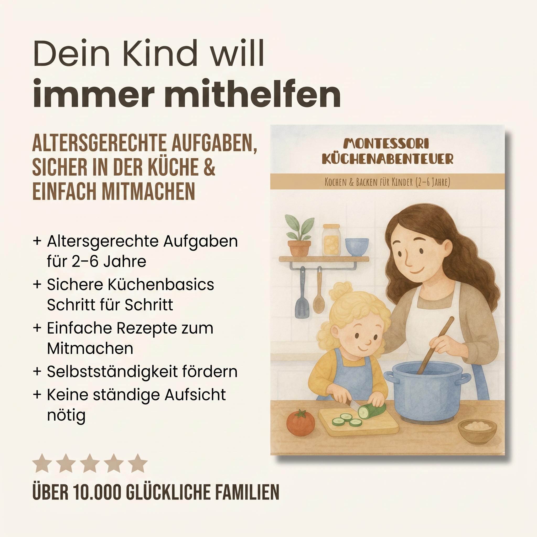 Gedeckter Tisch von einem Kind